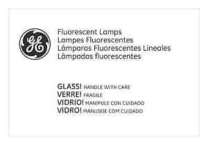 GE Industrial Solutions 20185 Linear Fluorescent Bulb, 40 W, T12 U-Bend Lamp, 2450 Lumens, 4100 K Color Temp