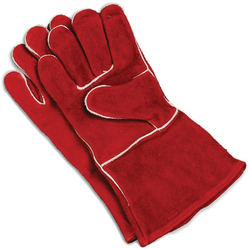 Imperial KK0159 Fireplace Gloves, Cowhide Leather Lining, Cowhide Leather, Red