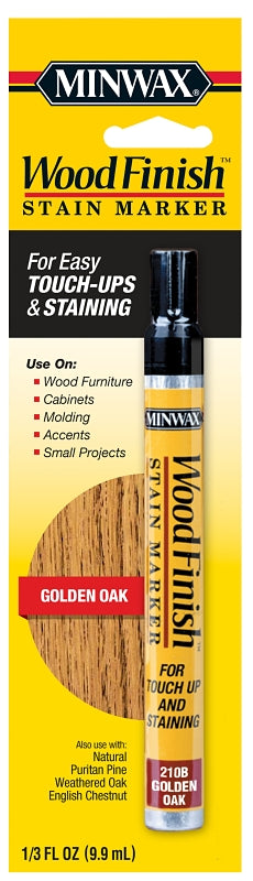 Minwax 63481000 Touch-Up Marker, Golden Oak, Liquid, 0.33 oz