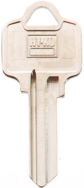 Hy-Ko 11010AR1 Key Blank, Brass, Nickel, For: American Cabinet, House Locks and Padlocks