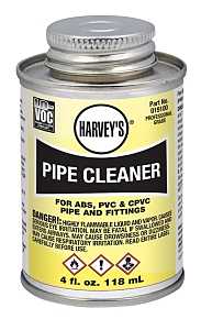 Harvey 19100-24 Pipe Cleaner, Liquid, Clear, 4 oz Can