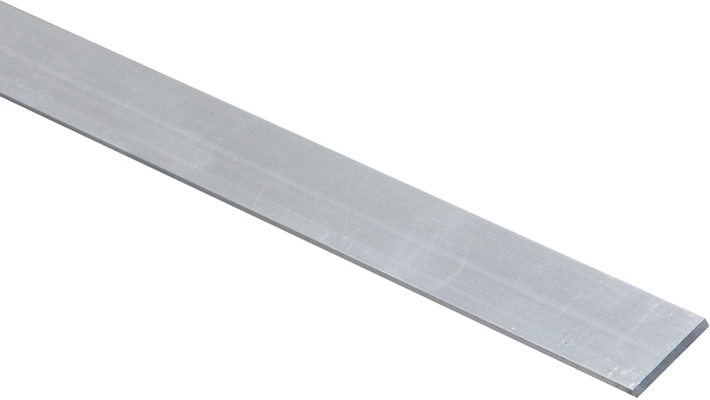 Stanley Hardware 4200BC Series N247-072 Flat Bar, 1 in W, 72 in L, 1/8 in Thick, Aluminum, Mill