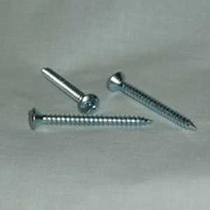 US Hardware S-938D Rosette Screw, 1-9/16 in L, Steel, Zinc