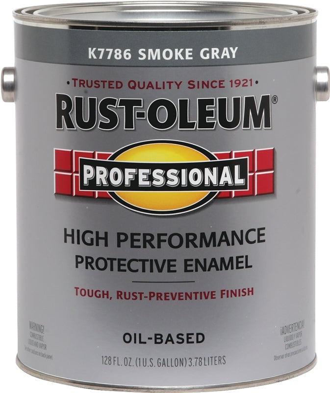 RUST-OLEUM PROFESSIONAL K7786402 Protective Enamel, Gloss, Smoke Gray, 1 gal Can