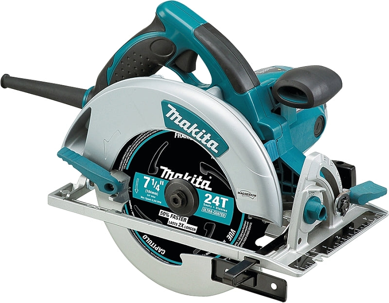 Makita 5007MG Circular Saw, 15 A, 7-1/4 in Dia Blade, 5/8 in Arbor, 56 deg Bevel