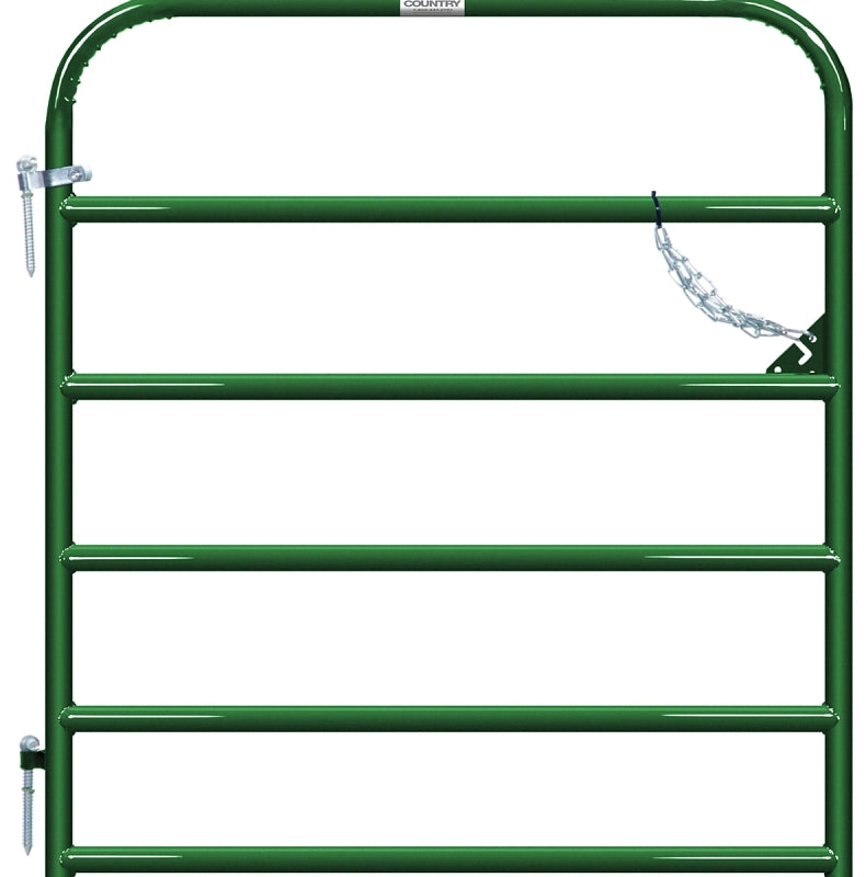 Behlen Country 40130042 Utility Gate, 48 in W Gate, 50 in H Gate, 20 ga Frame Tube/Channel, Green