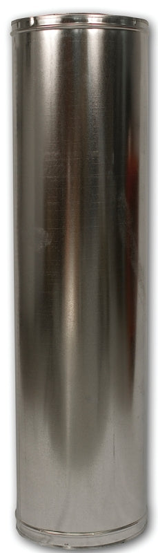 Comfort Flame 48-8DM Chimney Pipe, 12-3/8 in OD, 48 in L, Galvanized Steel