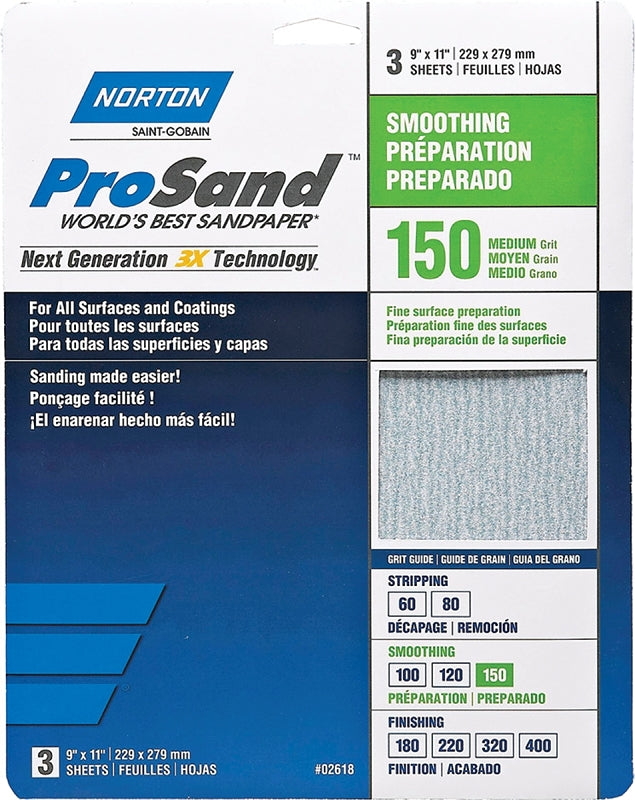 02618 SANDPAPER PRO 9X11 150