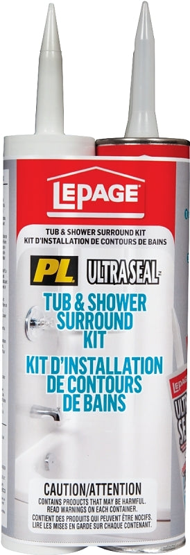 LePage 1442490 Tub Surround Adhesive, Tan, 295 mL Cartridge