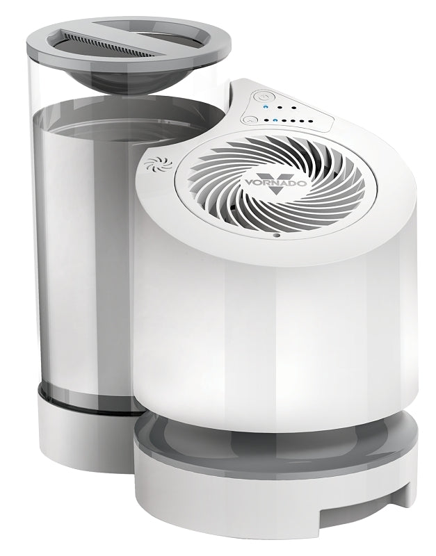 VORNADO EV100 Series HU1-0048-43 Evaporative Humidifier, 120 V, 14 W, 2-Speed, 300 sq-ft Coverage Area, 1 gal Tank