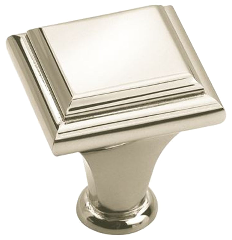 Amerock Manor Series BP26131PN Cabinet Knob, 1-1/16 in Projection, Zinc, Polished Nickel