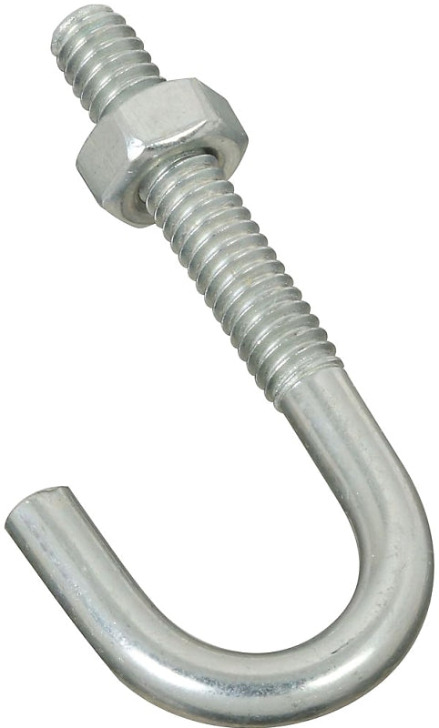 National Hardware 2195BC Series N232-884 J-Bolt, 1/4-20 Thread, 1.31 in L Thread, 2-5/16 in L, 100 lb Working Load, Zinc