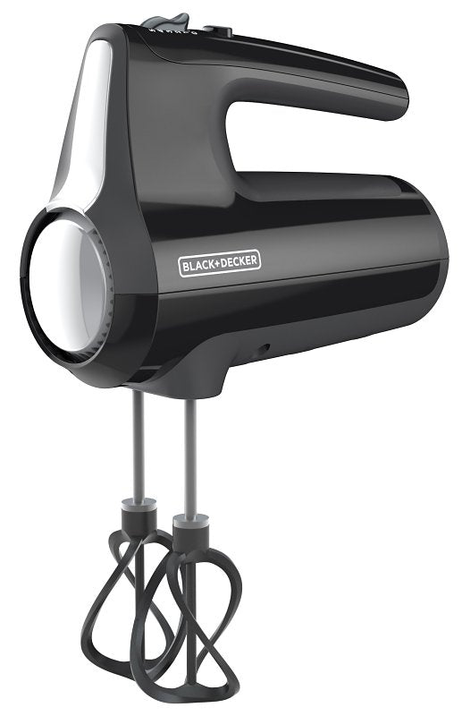 Black+Decker Performance Helix MX610 MX610B Premium Hand Mixer, 120 V, 350 W, 5-Speed, Black