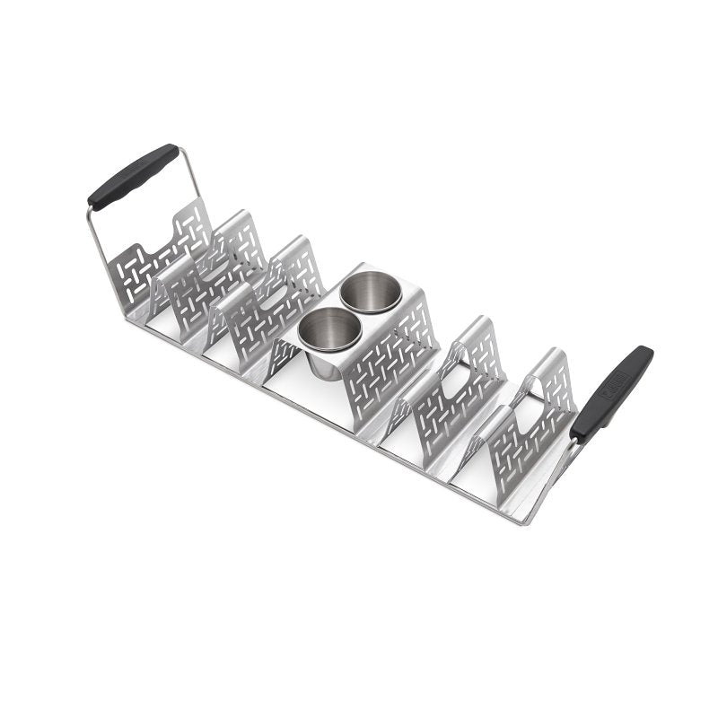 Weber 3400073 Taco Rack, Stainless Steel/Silicone