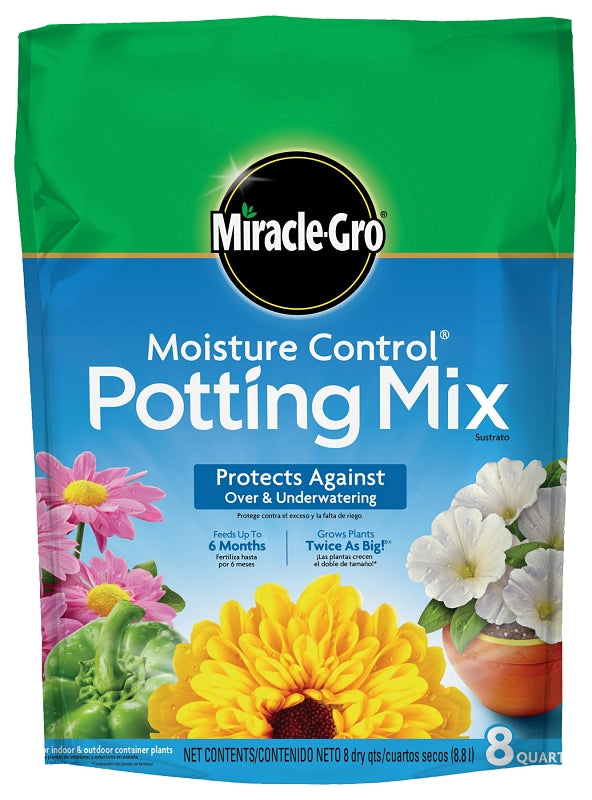 Miracle-Gro 75578300 Potting Soil, 8 qt Coverage Area