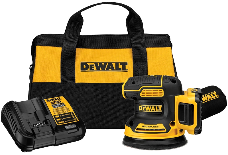 DeWALT XR DCW210D1 Random Orbit Sander, Battery Included, 20 V, 2 Ah
