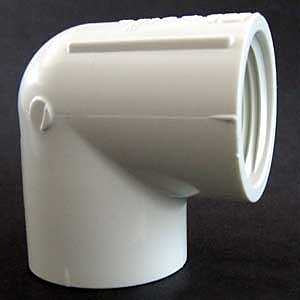 IPEX 435542 Pipe Elbow, 1-1/2 in, FPT, 90 deg Angle, PVC, White, SCH 40 Schedule, 150 psi Pressure