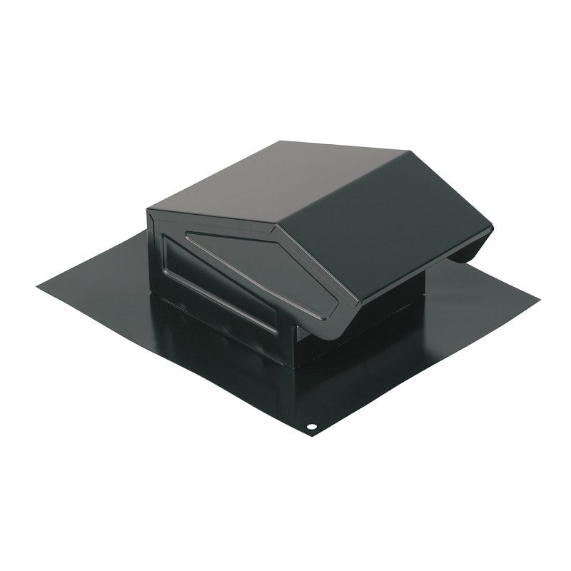 NuTone 636 Roof Cap, Steel, Black, Baked Enamel, For: 3 or 4 in Round Duct