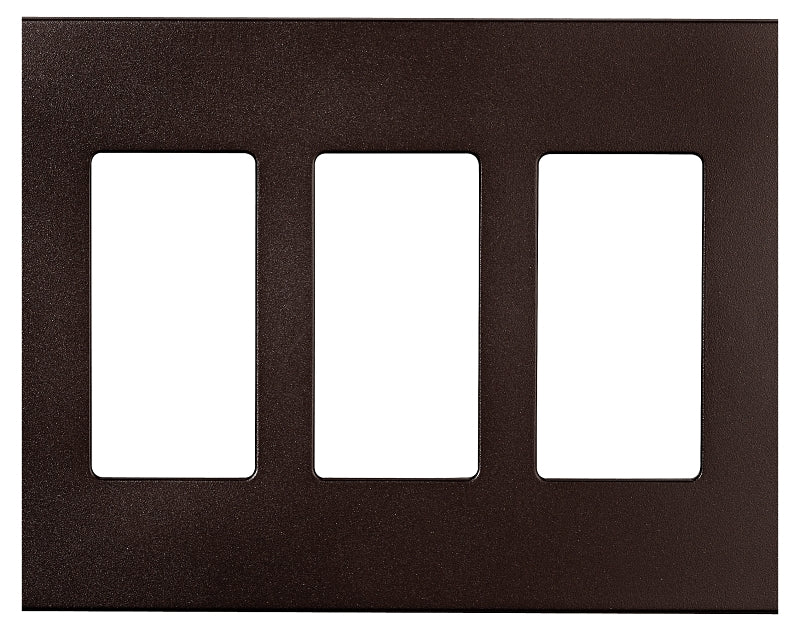 Eaton Cooper Wiring PJS PJS263RB-SP-L Wallplate, 4.87 in L, 6-3/4 in W, 3 -Gang, Polycarbonate, Oil-Rubbed Bronze