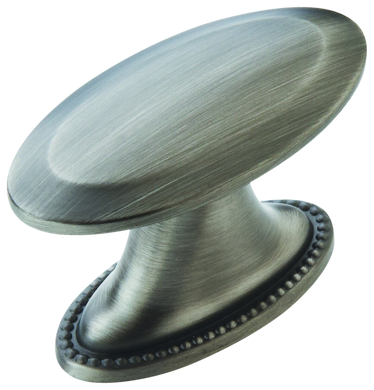 Amerock Atherly Series BP29280AS Cabinet Knob, 1 in Projection, Zinc, Antique Silver