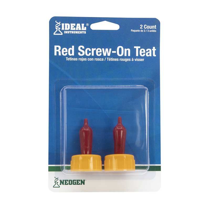 Neogen 7006 Screw-On Teat, Latex, Red