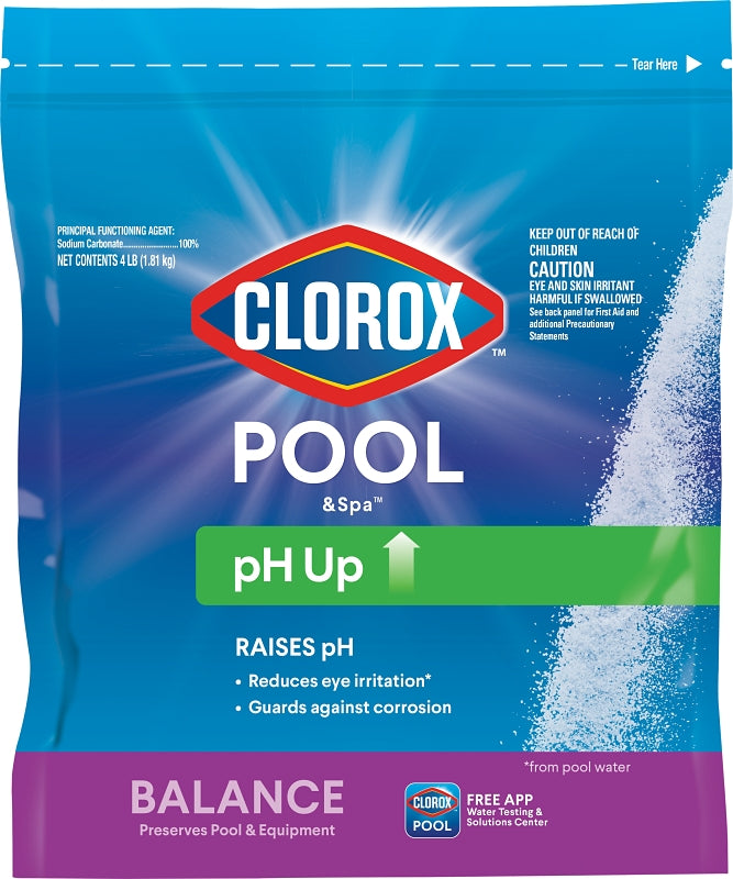 Clorox 12104CLX pH Up, Granular, White, 4 lb