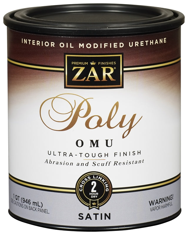 ZAR 36212 Polyurethane, Liquid, Milky Clear, 1 qt, Can