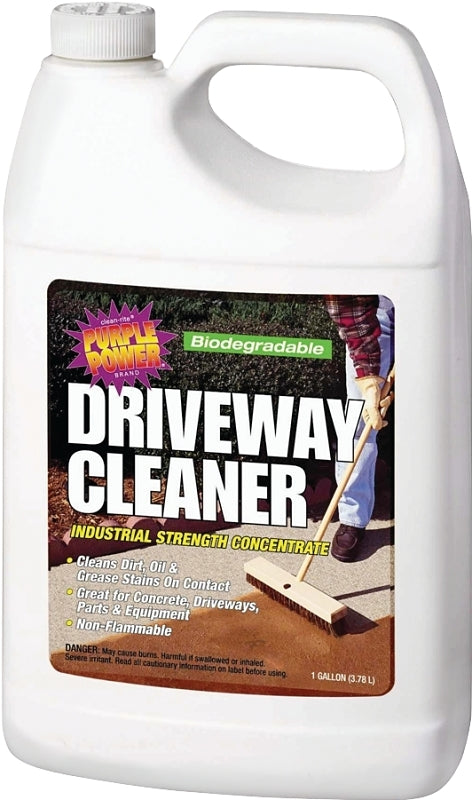 Purple Power 3520/9720P Concrete Cleaner, Liquid, Clear Yellow, 1 gal, Can