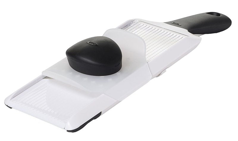 Good Grips 1119100V4 Mandoline Slicer, 3-3/4 in L, Stainless Steel Blade, Dishwasher Safe: Yes