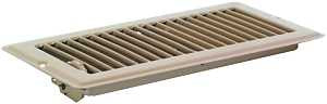 US Hardware V-103B Floor Register, 11/16 in L, Steel, Brown