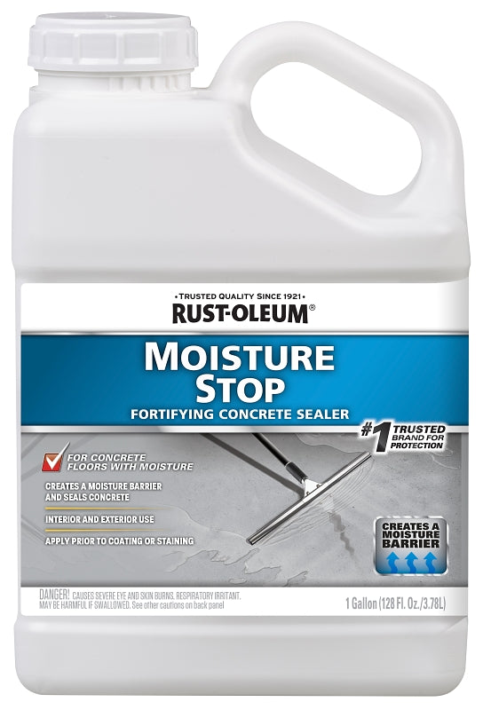 RUST-OLEUM 301239 Moisture Stop Fortifying Sealer, Clear/Low Luster, 1 gal