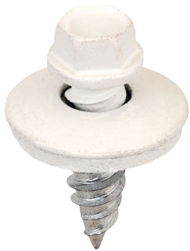 Acorn International SW-SS1234W250 Stitch Screw, #12 Thread, High-Low Thread, Hex Drive, Piercing, Self-Tapping Point, 250/BAG