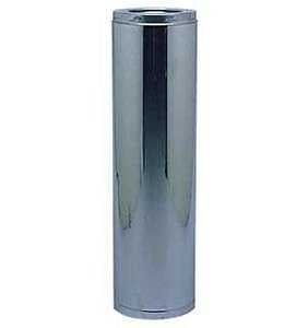 Selkirk SuperVent 2100 JM7S18 Chimney Pipe, 11 in OD, 18 in L, Stainless Steel