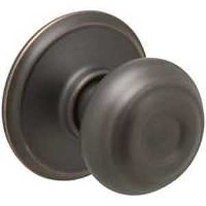 Schlage F170VGEO716 Dummy Knob, Knob Handle, Round Design, Aged Bronze, Residential, Metal