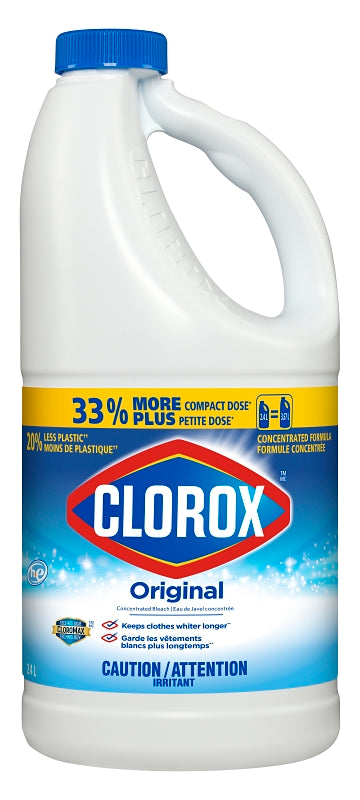 Clorox 01731 Original Concentrated Bleach, 2.4 L, Liquid, Bleach