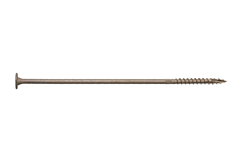 Simpson Strong-Tie Strong-Drive SDWS SDWS221000DB-R12 Timber Screw, 10 in L, Washer Head, 6-Lobe Drive, Steel