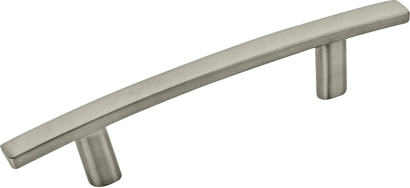 Amerock Cyprus Series TEN26201G10 Cabinet Pull, 5-1/4 in L Handle, 1-1/16 in Projection, Zinc, Satin Nickel