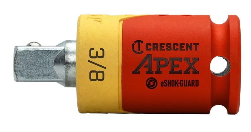 Crescent APEX eSHOK-GUARD Series CAEAD324 Socket Isolator Extension, 3/8 in Drive, Square Drive, 2-1/4 in L