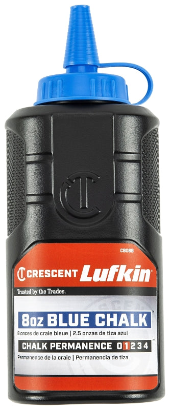 Crescent Lufkin CB08B Chalk Refill, Blue, 8 oz Bottle