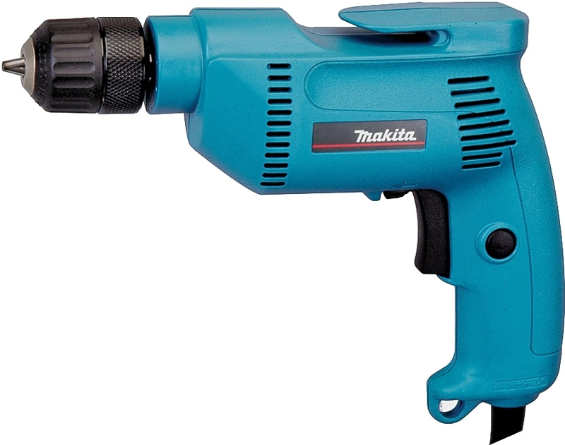 Makita 6408K Electric Drill, 4.9 A, 3/8 in Chuck, Keyless Chuck, Includes: (1) Keyless Chuck, (1) Tool Case