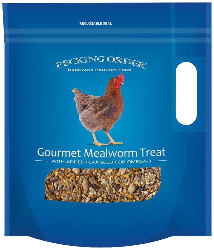 Pecking Order 009326 Chicken Mealworm Treat, 3 lb Bag