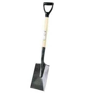 Garant 80414 Garden Spade Shovel, 6-1/2 in W Blade, Steel Blade, Wood Handle, D-Grip Handle, 25-5/8 in L Handle