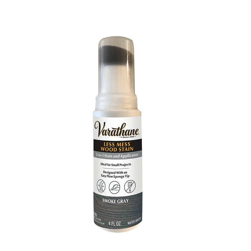 Varathane 368033 Stain and Applicator, Smoke Gray, Liquid, 4 oz, Bottle