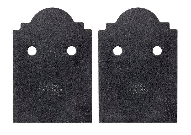 Simpson Strong-Tie APBDSP APB66DSP Decorative Post Base Side Plate, 5 in W, 12 ga Gauge, Steel, Powder-Coated