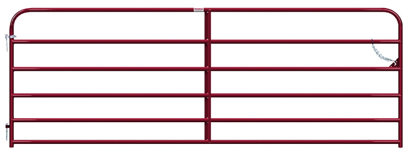 Behlen Country 40130121 Utility Gate, 144 in W Gate, 50 in H Gate, 20 ga Frame Tube/Channel, Red