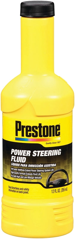 Prestone AS-260 Power Steering Fluid Clear Amber, 12 oz Bottle