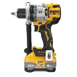 DEWALT XR Series DCD1007WW1 Hammer Drill Kit, Battery Included, 20 V, 8 Ah, 1/2 in Chuck, Ratcheting Chuck