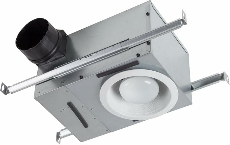 Broan 744 Bath Fan with Light, 1.2 A, 120 V, 70 cfm Air, 1.5 sones, LED Lamp, 4 in Duct