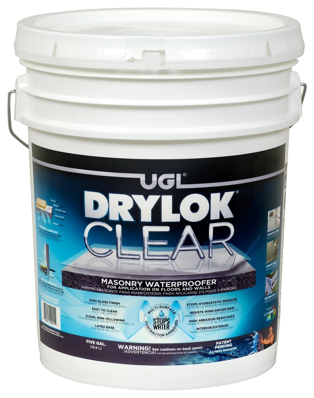Drylok 20915 Masonry Waterproofer, Milky White, 5 gal, Can