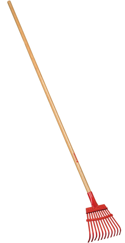 CORONA RK 62000 Shrub Rake, 11 -Tine, Steel Tine, Wood Handle, 54 in L Handle